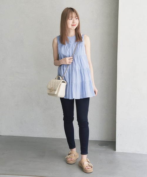 LE TALON（ルタロン）の「ビジューバックルWベルトサンダル（サンダル・レディース・ピンク/ブラック系その他/ベージュ・MEDIUM/SMALL/LARGE/X-LARGE）」の21枚目の写真