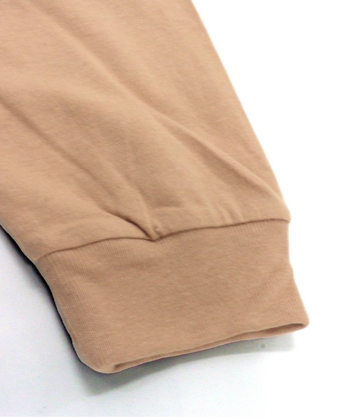 GIORDANO（ジョルダーノ）の「スモールライオン刺繍ロングTシャツ（Tシャツ/カットソー・メンズ・ブルー/アイボリー/ブラック/ピンク・MEDIUM/LARGE/X-LARGE）」の9枚目の写真