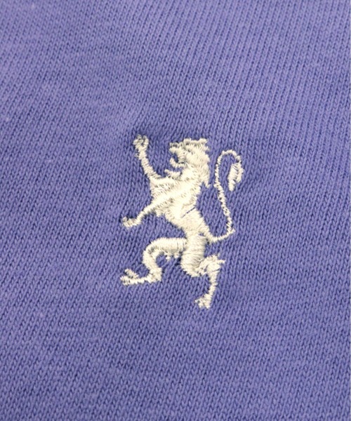 GIORDANO（ジョルダーノ）の「スモールライオン刺繍ロングTシャツ（Tシャツ/カットソー・メンズ・ブルー/アイボリー/ブラック/ピンク・MEDIUM/LARGE/X-LARGE）」の7枚目の写真