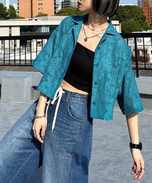 PAGEBOY | オパールレースショートシャツ(シャツ/ブラウス)