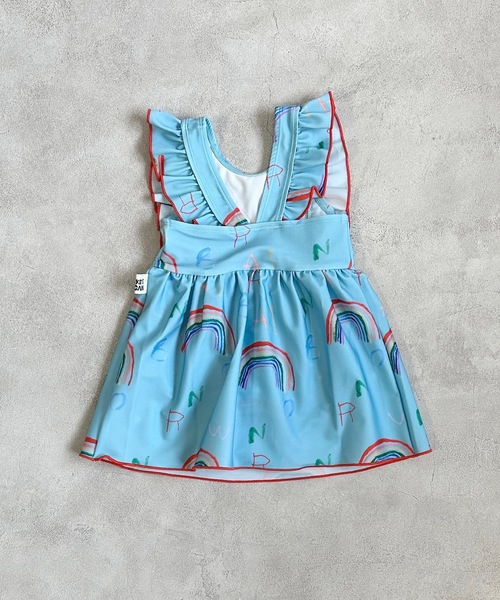 HOGAN RANCH WEAR（ホーガンランチウエア）の「フリルワンピース/UVカット(90～140cm)（水着・キッズ・レッド/ライトブルー/ブラウン・120/130/100/110/140/90）」の7枚目の写真