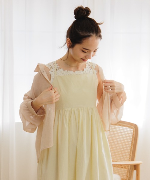 flower（フラワー）の「ブルーミングノースリーブトップ（タンクトップ・レディース・アイボリー/ベージュ・FREE）」の7枚目の写真