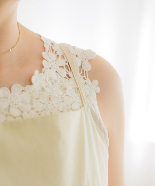 flower（フラワー）の「ブルーミングノースリーブトップ（タンクトップ・レディース・アイボリー/ベージュ・FREE）」の12枚目の写真