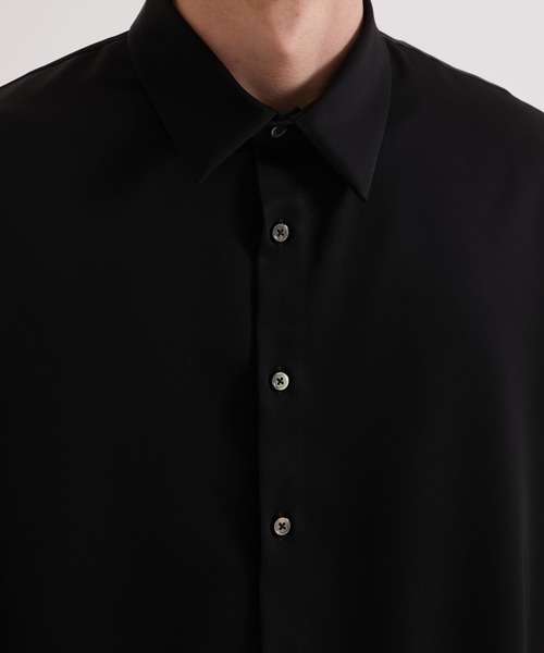 UNITED TOKYO（ユナイテッドトウキョウ）の「COLD DRY ショートスリーブシャツ｜接触冷感（シャツ/ブラウス・メンズ・ブラック/ミント/オフホワイト・1/2）」の8枚目の写真