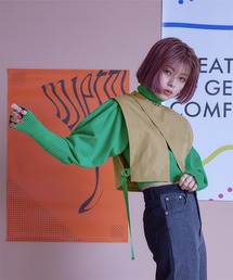 miette | 配色サイドベルトショートベスト(ベスト)