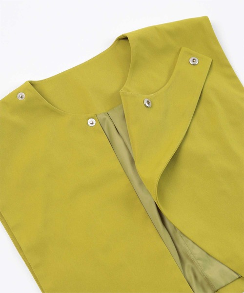 miette(ミエット)の「配色サイドベルトショートベスト(ベスト・レディース・イエロー系その他/ブラック/ベージュ・FREE)」の13枚目の写真