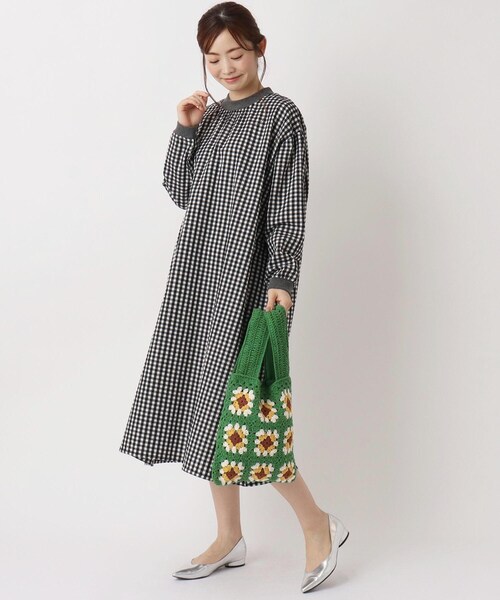 one'sterrace（ワンズテラス）の「◆レトロ クロシェバッグ（トートバッグ・レディース・グリーン系/ブラック/オフホワイト・99）」の16枚目の写真