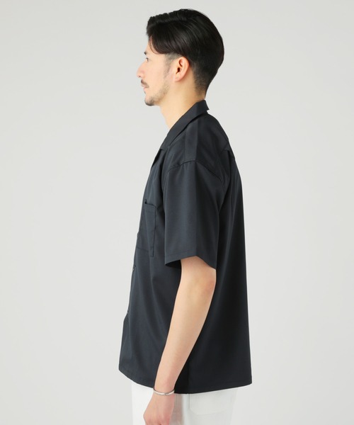 THE CASUAL（カジュアル）の「接触冷感織ポリストレッチダブルポケットオープンカラーシャツ（シャツ/ブラウス・メンズ・ベージュ/ネイビー/ブラック/グレー・M/L/XL）」の11枚目の写真