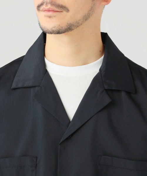 THE CASUAL（カジュアル）の「接触冷感織ポリストレッチダブルポケットオープンカラーシャツ（シャツ/ブラウス・メンズ・ベージュ/ネイビー/ブラック/グレー・M/L/XL）」の13枚目の写真