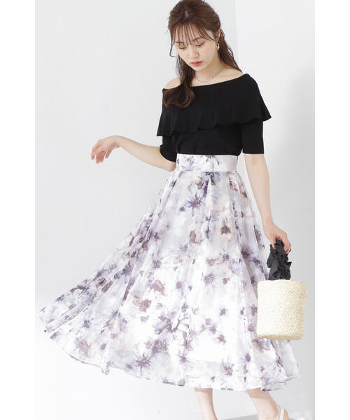 PROPORTION BODY DRESSING（プロポーションボディドレッシング）の「オフショルダーニット / 1213270600（ニット/セーター・レディース・ピンク/ブラック/ホワイト系その他・MEDIUM/SMALL）」の8枚目の写真