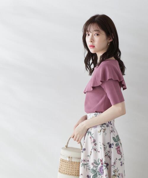 PROPORTION BODY DRESSING（プロポーションボディドレッシング）の「オフショルダーニット / 1213270600（ニット/セーター・レディース・ピンク/ブラック/ホワイト系その他・MEDIUM/SMALL）」の20枚目の写真