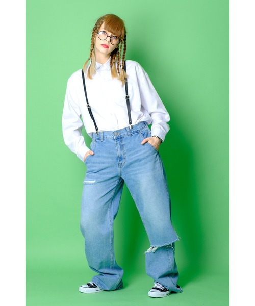 an meets zakka（アンミツザッカ）の「an meets zakka レザーナローサスペンダー（サスペンダー・メンズ・ブラック・ONE SIZE）」の6枚目の写真