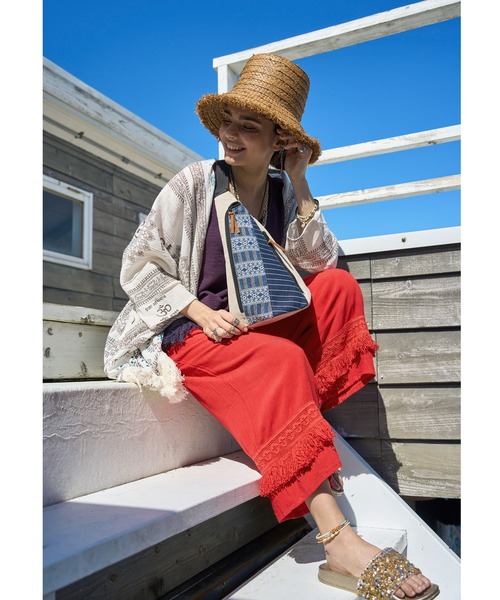 チャイハネ（チャイハネ）の「【チャイハネ】コマリユワンショルダーバッグ（ボディバッグ/ウエストポーチ・レディース・カーキ/ベージュ/ブラック・FREE）」の7枚目の写真