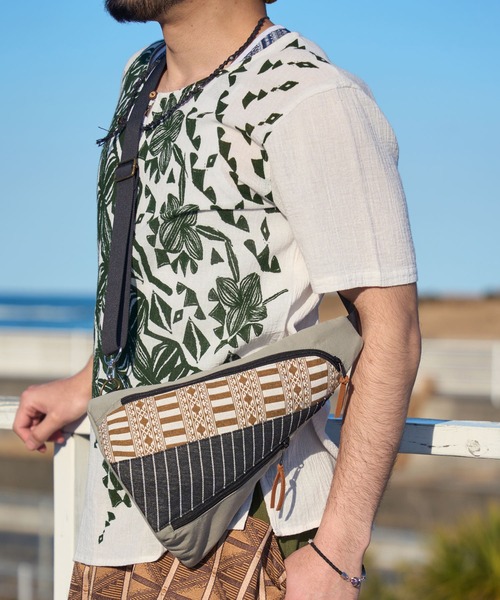 チャイハネ（チャイハネ）の「【チャイハネ】コマリユワンショルダーバッグ（ボディバッグ/ウエストポーチ・レディース・カーキ/ベージュ/ブラック・FREE）」の16枚目の写真