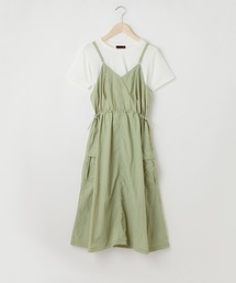 LOVETOXIC（ラブトキシック）の「キャミワンピースSET（シャツワンピース・キッズ）」