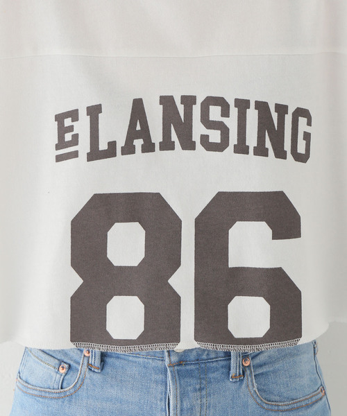 JOURNAL STANDARD relume（ジャーナルスタンダード　レリューム）の「クロップドロゴT（Tシャツ/カットソー・レディース・チャコールグレー/アイボリー・FREE）」の22枚目の写真