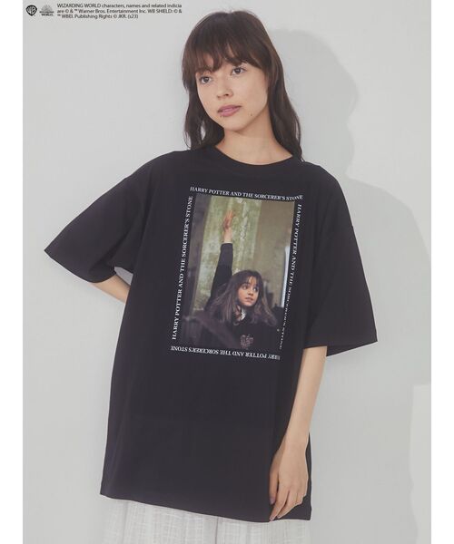 merry jenny（メリージェニー）の「ハーマイオニーTee（Tシャツ/カットソー・レディース・オフホワイト/ブラック・FREE）」の4枚目の写真