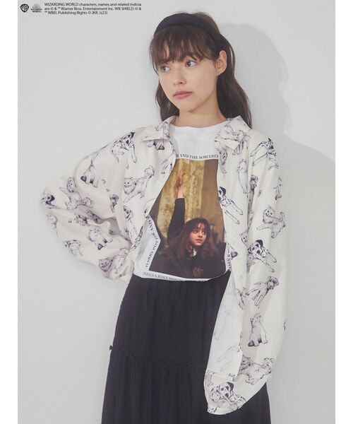 merry jenny（メリージェニー）の「ハーマイオニーTee（Tシャツ/カットソー・レディース・オフホワイト/ブラック・FREE）」の17枚目の写真