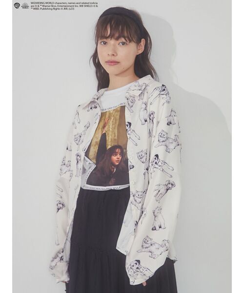 merry jenny（メリージェニー）の「ハーマイオニーTee（Tシャツ/カットソー・レディース・オフホワイト/ブラック・FREE）」の18枚目の写真