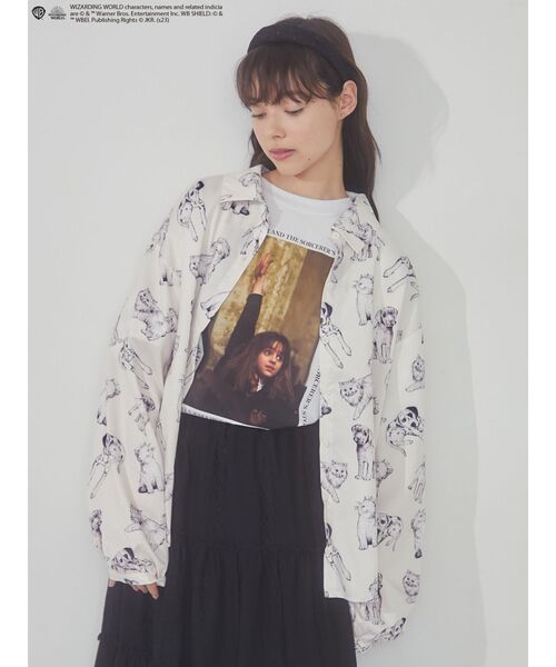 merry jenny（メリージェニー）の「ハーマイオニーTee（Tシャツ/カットソー・レディース・オフホワイト/ブラック・FREE）」の19枚目の写真