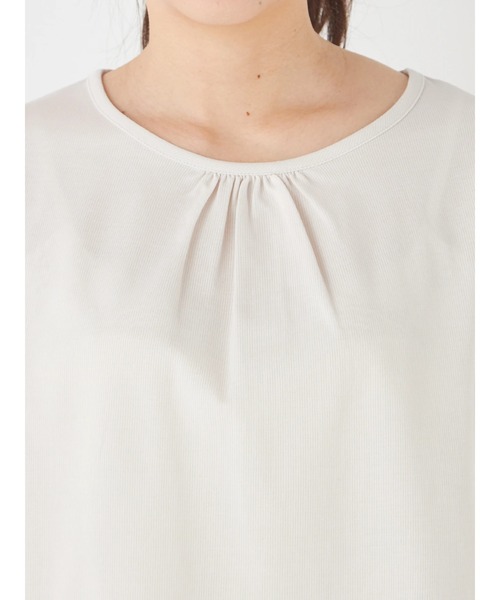 McGREGOR CLASSIC（マックレガークラシック）の「袖口タックTシャツ（Tシャツ/カットソー・レディース・サンドグレー/ネイビー/ナチュラル/イエロー・M/L）」の8枚目の写真