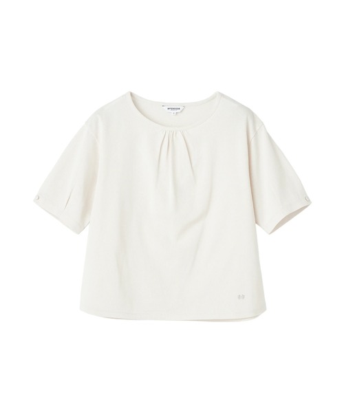 McGREGOR CLASSIC（マックレガークラシック）の「袖口タックTシャツ（Tシャツ/カットソー・レディース・サンドグレー/ネイビー/ナチュラル/イエロー・M/L）」の12枚目の写真