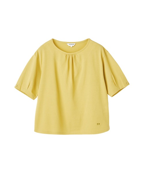 McGREGOR CLASSIC（マックレガークラシック）の「袖口タックTシャツ（Tシャツ/カットソー・レディース・サンドグレー/ネイビー/ナチュラル/イエロー・M/L）」の16枚目の写真