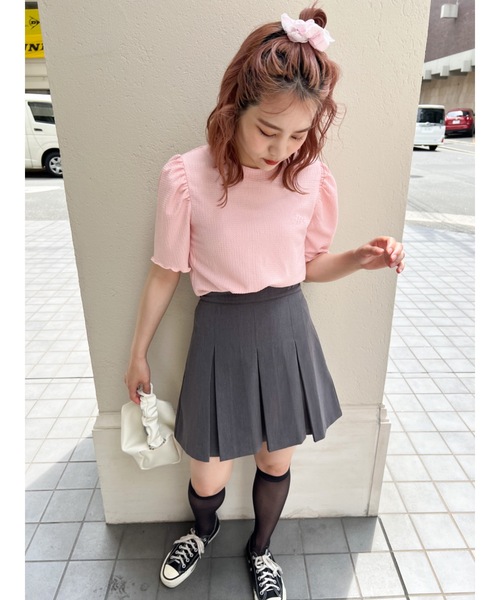 JUMELLE（ジュメロ）の「ウェーブパフT（Tシャツ/カットソー・レディース・ベージュ/ピンク・FREE）」の13枚目の写真