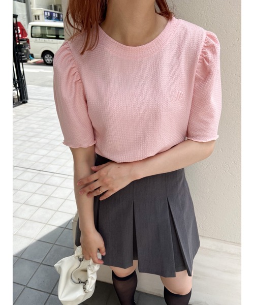 JUMELLE（ジュメロ）の「ウェーブパフT（Tシャツ/カットソー・レディース・ベージュ/ピンク・FREE）」の14枚目の写真