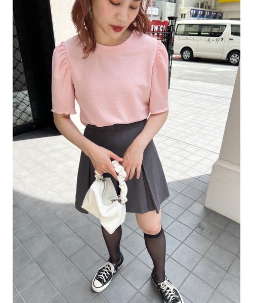 JUMELLE（ジュメロ）の「ウェーブパフT（Tシャツ/カットソー・レディース・ベージュ/ピンク・FREE）」の15枚目の写真