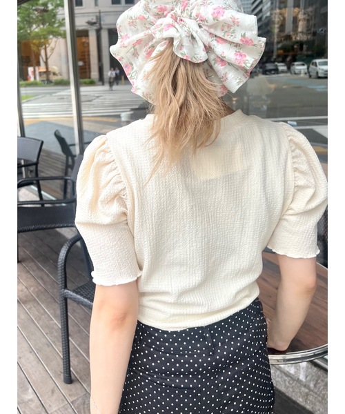 JUMELLE（ジュメロ）の「ウェーブパフT（Tシャツ/カットソー・レディース・ベージュ/ピンク・FREE）」の22枚目の写真