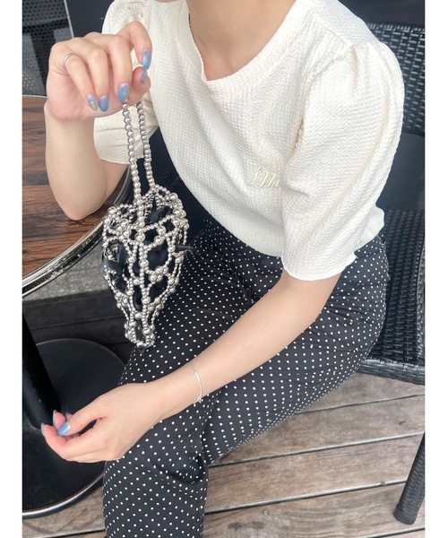 JUMELLE（ジュメロ）の「ウェーブパフT（Tシャツ/カットソー・レディース・ベージュ/ピンク・FREE）」の20枚目の写真