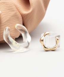 BUTTON＆CUFFLINKS（ボタンアンドカフリンクス）の「BUTTON＆CUFFLINKS　ボタンアンドカフリンクス：クリアアクリルＳＥＴイヤーカフ（イヤーカフ・キッズ）」