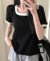 Uネックシャツ