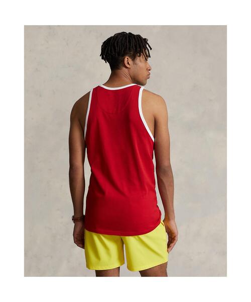 POLO RALPH LAUREN(ポロ ラルフ ローレン)の「ワッフルニット グラフィック タンクトップ(タンクトップ・メンズ・レッド・L/M/S/XL)」の4枚目の写真