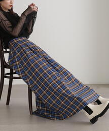 N.（N. Natural Beauty Basic） | チェックタックAラインスカート(スカート)