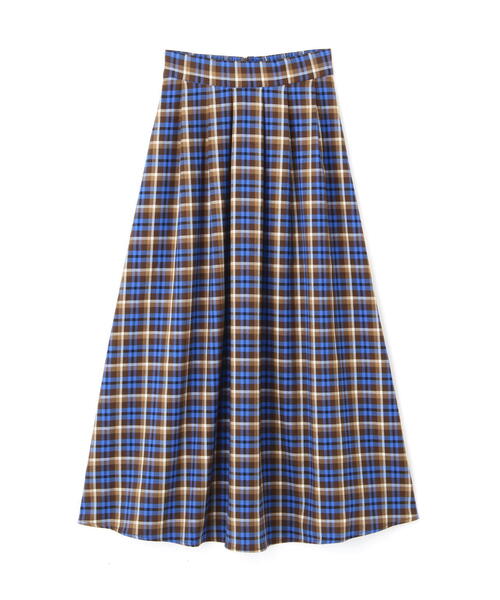 N.（N. Natural Beauty Basic）（エヌエヌナチュラルビューティーベーシック）の「チェックタックAラインスカート（スカート・レディース・ブルー系その他/グリーン系その他・MEDIUM/SMALL）」の11枚目の写真
