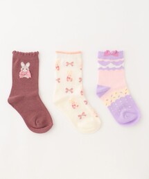 any Fam（エニィファム）の「【3点セット】ソックス (イチゴウサギ)（ソックス/靴下・キッズ）」