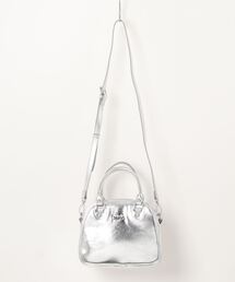 X-girl | 【X-girl /エックスガール】METALLIC FAUX LEATHER 2WAY MINI BAG(ハンドバッグ)