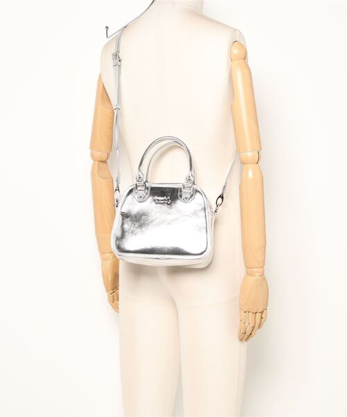 X-girl(エックスガール)の「【X-girl /エックスガール】METALLIC FAUX LEATHER 2WAY MINI BAG(ハンドバッグ・レディース・ライトブルー/シルバー/ピンク・FREE)」の7枚目の写真