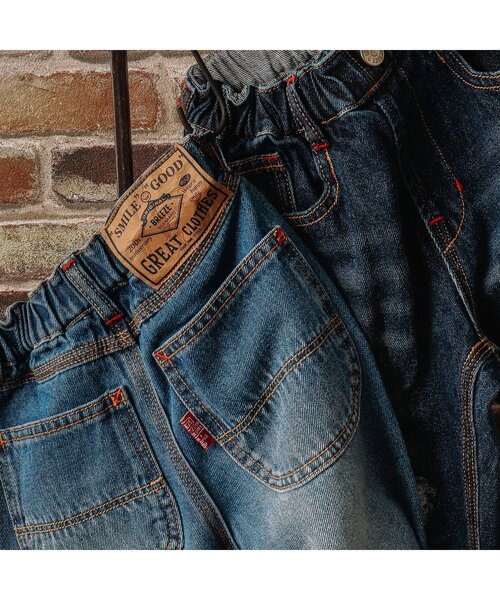 BREEZE（ブリーズ）の「【20周年復刻シリーズ】プレミアムデニムパンツ（デニムパンツ・キッズ・ネイビー/ブルー・140/150/120/110/80/90/100/130）」の5枚目の写真