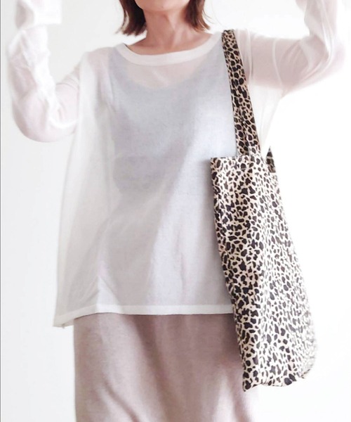 CORNERS（コーナーズ）の「シアートップス（Tシャツ/カットソー・レディース・ブラック/オフホワイト/サックスブルー/パープル/イエロー/ミント・M）」の15枚目の写真