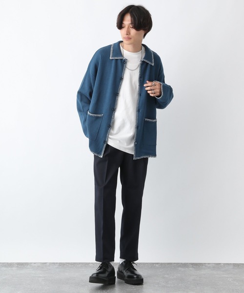 RAGEBLUE（レイジブルー）の「Center crease/brushed twill/tuck tapered slacks / センタープレス/SORONA(R)裏起毛ツイル/タックテーパードスラックス（スラックス・メンズ・ベージュ/ネイビー/グレー/ブラック/ブラウン・SMALL/MEDIUM/LARGE）」の11枚目の写真