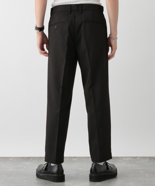 RAGEBLUE（レイジブルー）の「Center crease/brushed twill/tuck tapered slacks / センタープレス/SORONA(R)裏起毛ツイル/タックテーパードスラックス（スラックス・メンズ・ベージュ/ネイビー/グレー/ブラック/ブラウン・SMALL/MEDIUM/LARGE）」の13枚目の写真