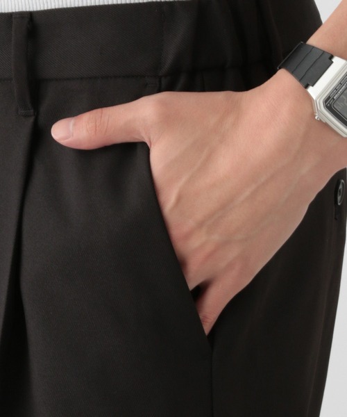 RAGEBLUE（レイジブルー）の「Center crease/brushed twill/tuck tapered slacks / センタープレス/SORONA(R)裏起毛ツイル/タックテーパードスラックス（スラックス・メンズ・ベージュ/ネイビー/グレー/ブラック/ブラウン・SMALL/MEDIUM/LARGE）」の15枚目の写真