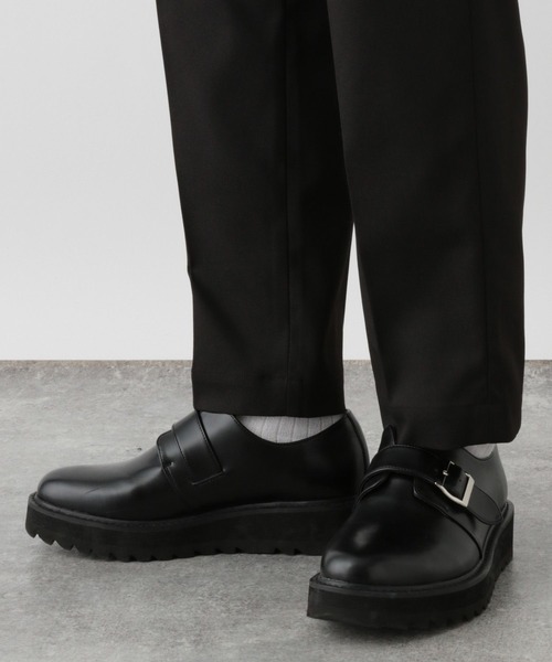 RAGEBLUE（レイジブルー）の「Center crease/brushed twill/tuck tapered slacks / センタープレス/SORONA(R)裏起毛ツイル/タックテーパードスラックス（スラックス・メンズ・ベージュ/ネイビー/グレー/ブラック/ブラウン・SMALL/MEDIUM/LARGE）」の16枚目の写真