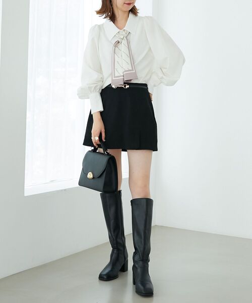 MAJESTIC LEGON(マジェスティックレゴン)の「スカーフリボンセットブラウス(シャツ/ブラウス・レディース・ブラック/アイボリー/ピンク/ピンク系その他2・MEDIUM)」の9枚目の写真