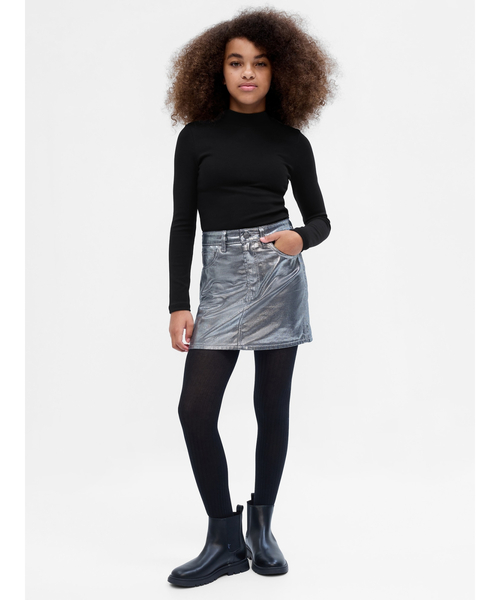 GAP（ギャップ）の「モックネック Tシャツ (キッズ)（Tシャツ/カットソー・キッズ・ネイビー/レッド/アイボリー/その他/ブラック・140cm/120cm/160cm/150cm/110cm/130cm）」の11枚目の写真