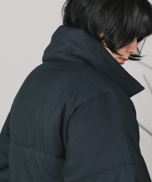ROOPTOKYO(ループトウキョウ)の「puffer jacket / スタンドカラー ダウンジャケット(ダウンジャケット/コート・レディース・アイボリー/ブラック・FREE)」の15枚目の写真
