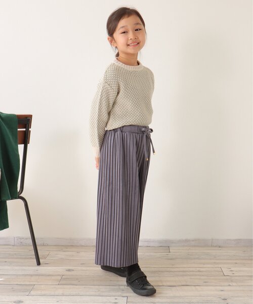 ikka（イッカ）の「【親子コーデ】幾何ジャガードニットプルオーバー（120~160cm）（ニット/セーター・キッズ・ブラック/オリーブ・140/120/130/160/150）」の18枚目の写真